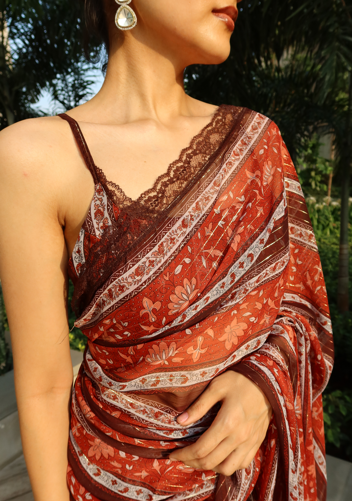 NARGIS SAREE (STRAP BLOUSE)