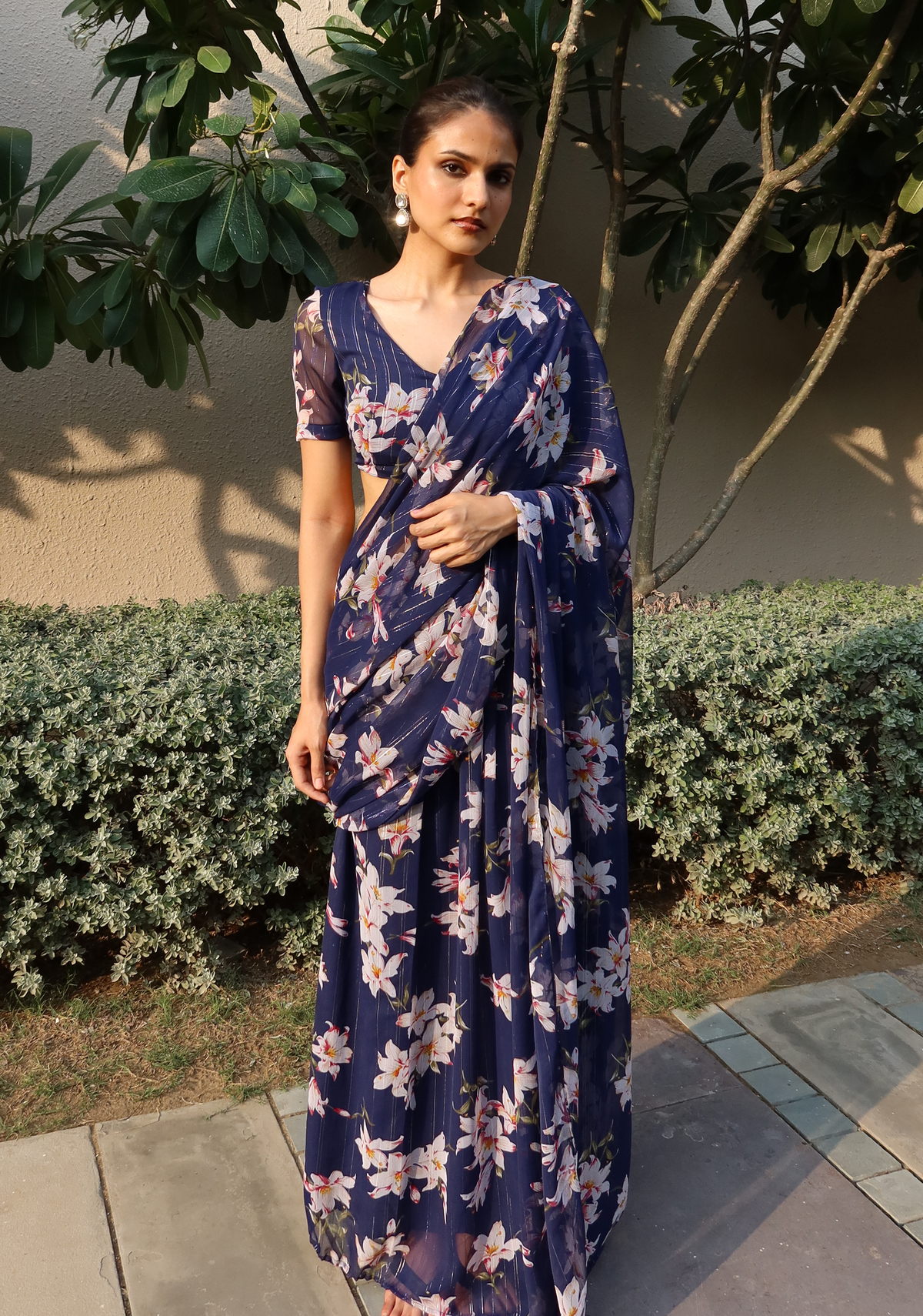 JUHI SAREE (SLEEVE BLOUSE)