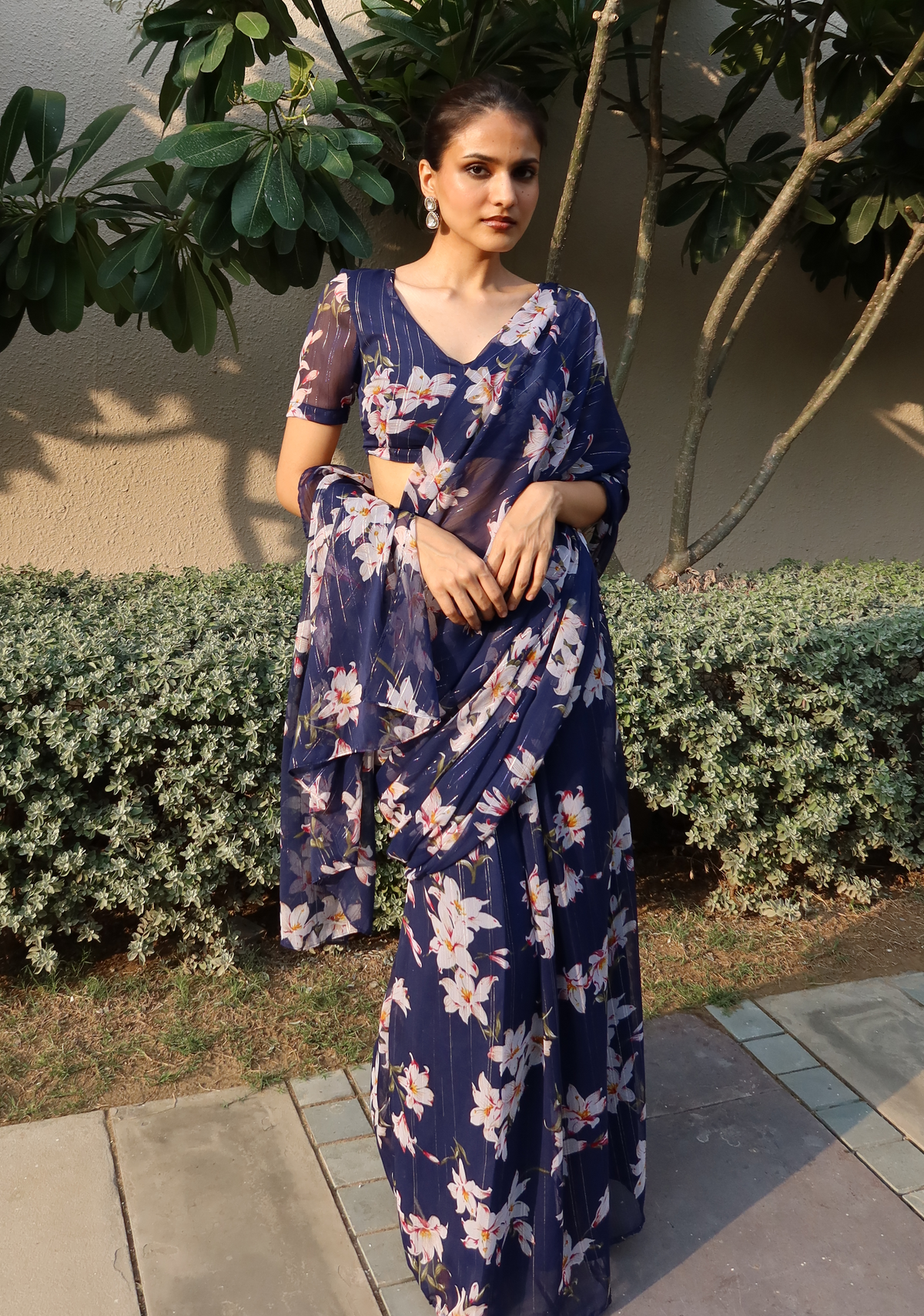 JUHI SAREE (SLEEVE BLOUSE)