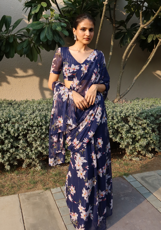 JUHI SAREE (SLEEVE BLOUSE)